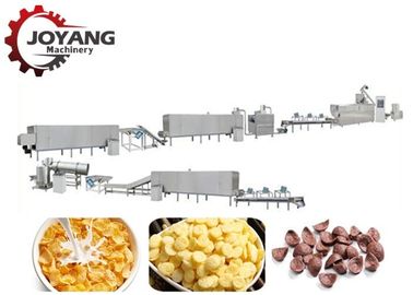 Os flocos de milho automáticos tomam o pequeno almoço linha de produção de sopro da máquina do cereal da trituração do cacau