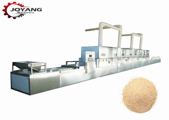 Máquina da esterilização da secagem do pão ralado da proteína da micro-ondas da correia do túnel