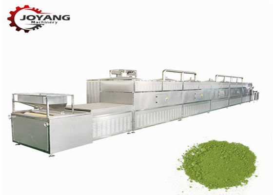 pó do chá verde da máquina da esterilização de micro-ondas de 60kw 60kg/H