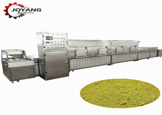 Máquina automática da esterilização de micro-ondas do pó do chá verde com controle do PLC